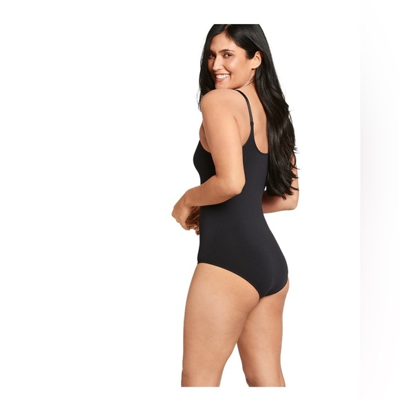 Jockey Essentials slimming Seam free black smoothing shapewear Bodysuit size 3XL - Picture 1 of 3